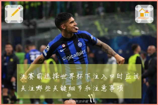 决赛前选择世界杯下注入口时应该关注哪些关键细节和注意事项