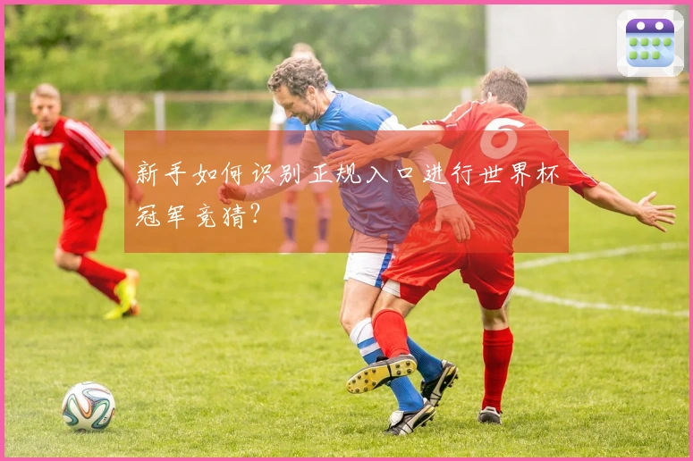 新手如何识别正规入口进行世界杯冠军竞猜？